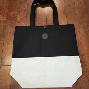 Lululemon Tyvek Felt black and white tote bag